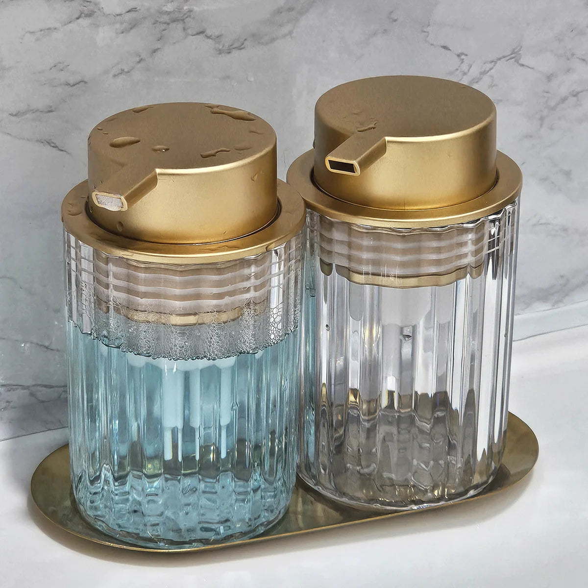 🧼🌿 Foaming Soap Dispenser Bottle – Modern Bathroom & Kitchen Countertop Décor