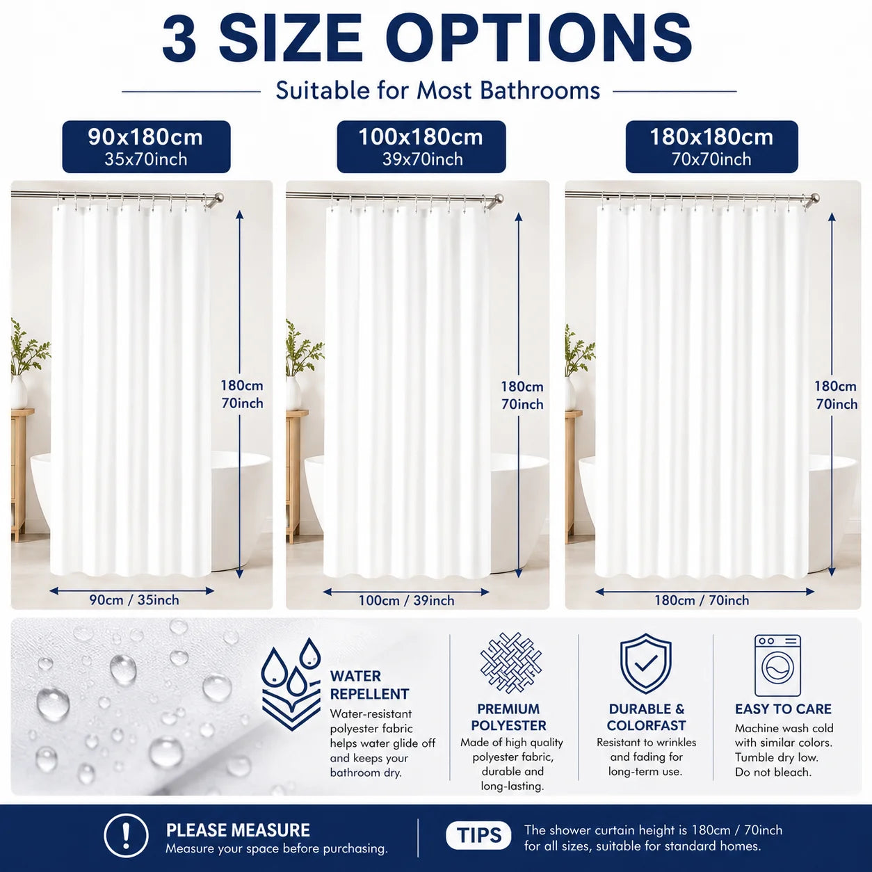 🌿 Boho Abstract Stripe Shower Curtain – Waterproof Modern Bathroom Décor Set