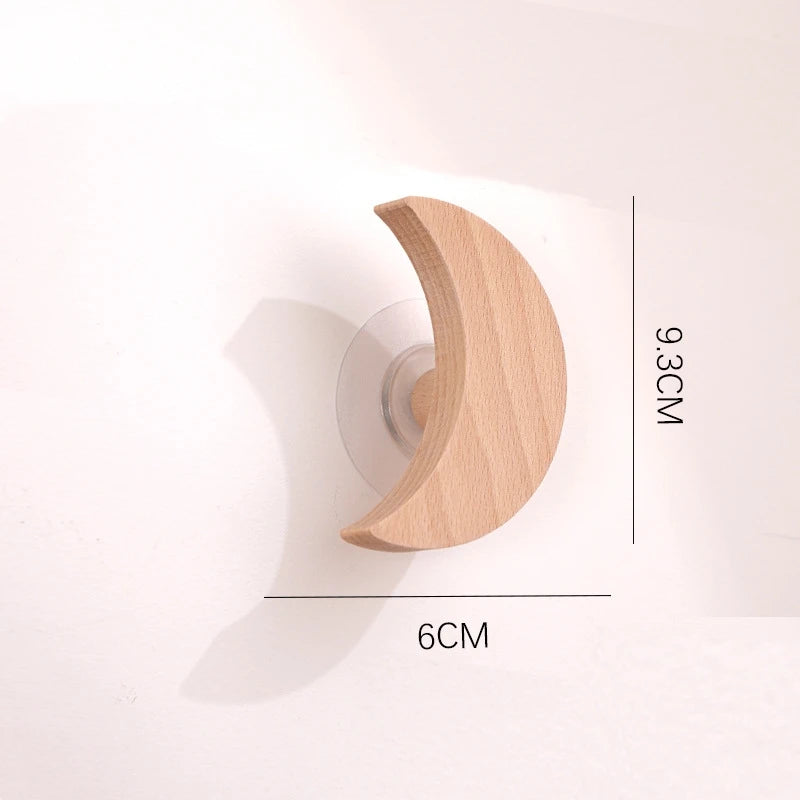 🌿 Woodland Animal Wall Hook – Decorative Wooden Coat & Key Holder