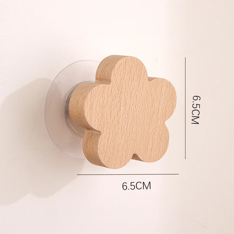 🌿 Woodland Animal Wall Hook – Decorative Wooden Coat & Key Holder