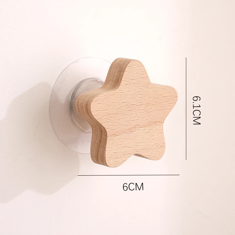 🌿 Woodland Animal Wall Hook – Decorative Wooden Coat & Key Holder