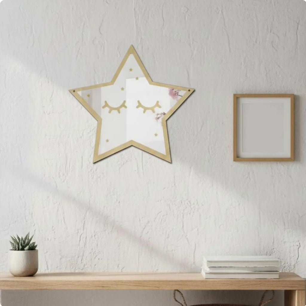 Nordic Acrylic Wall Mirror – Lightweight Shatterproof Decorative Mirror