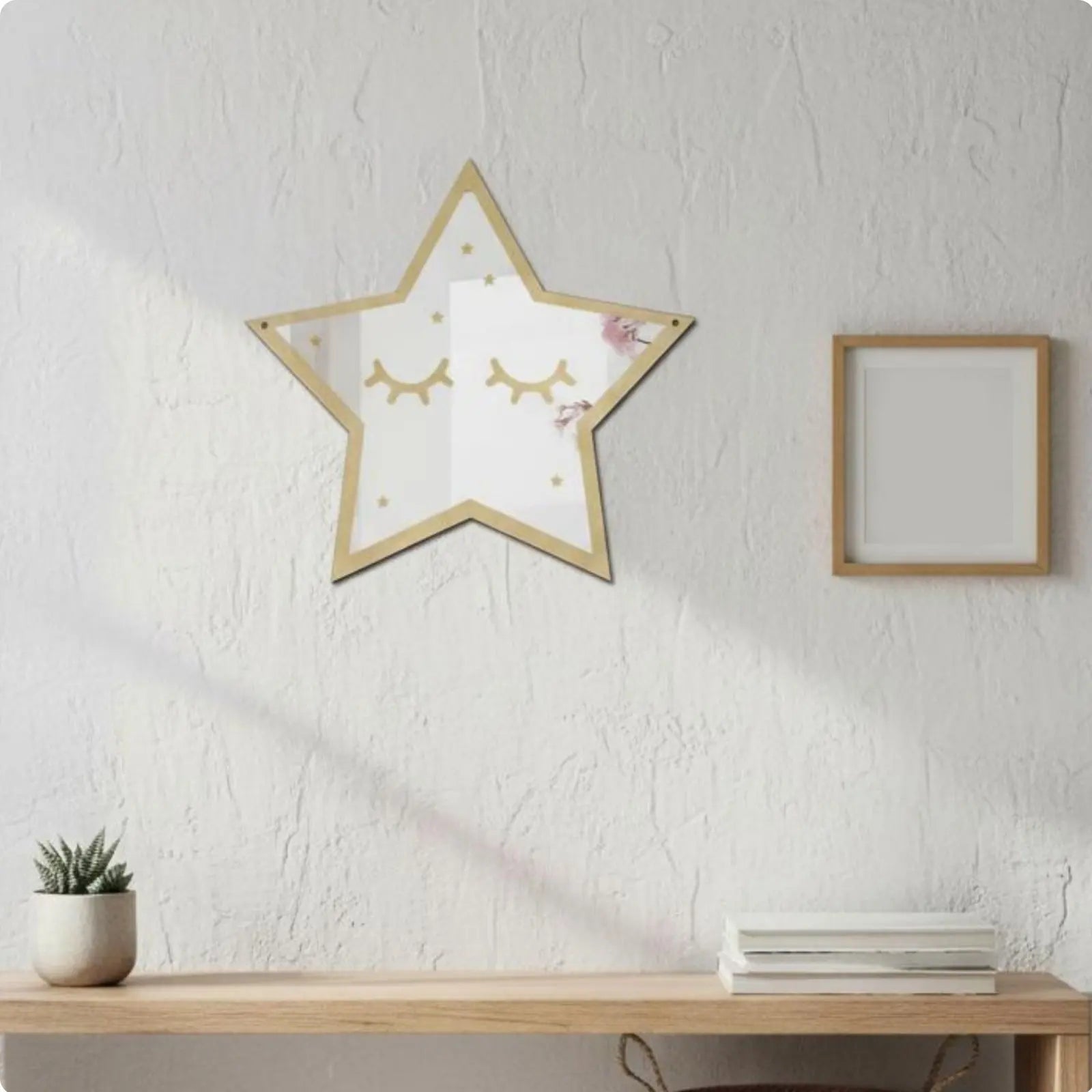 Nordic Acrylic Wall Mirror – Lightweight Shatterproof Decorative Mirror