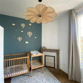 ☁️🎈 Wooden Hot Air Balloon Wall Décor Set – Nursery & Kids Room Wall Art (13 Pieces)