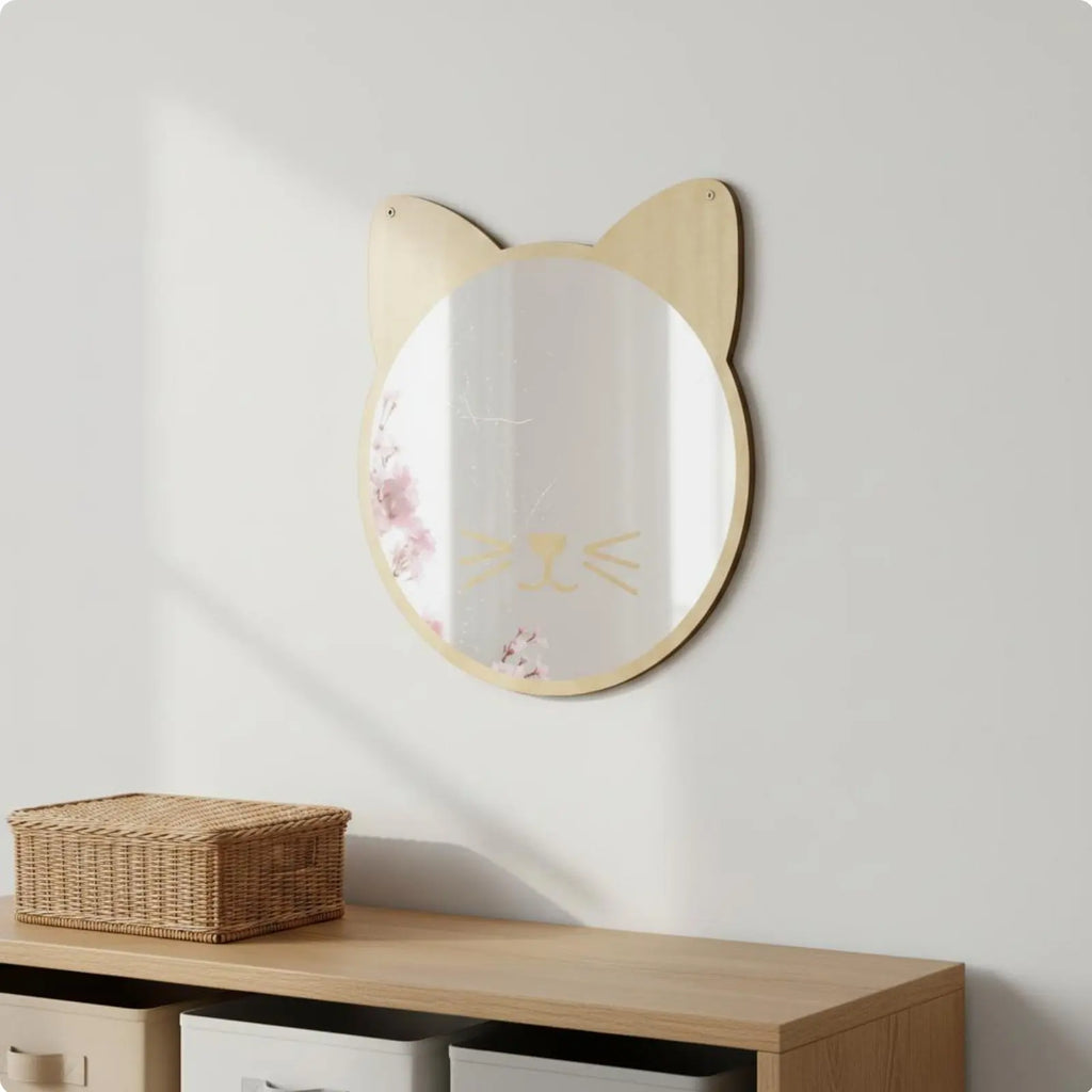 Nordic Acrylic Wall Mirror – Lightweight Shatterproof Decorative Mirror
