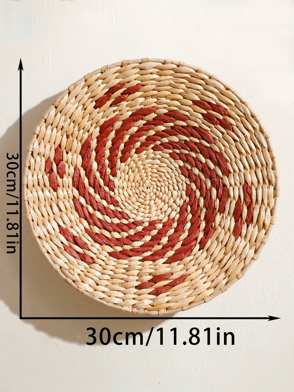 🌿🧺🤍 Boho Handwoven Seagrass Wall Basket – Natural Decorative Wall Art