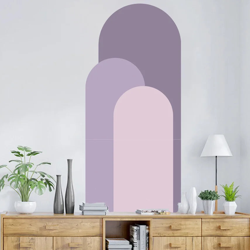🌿🤍 Boho Arch Wall Decals – Self-Adhesive Geometric Wall Art