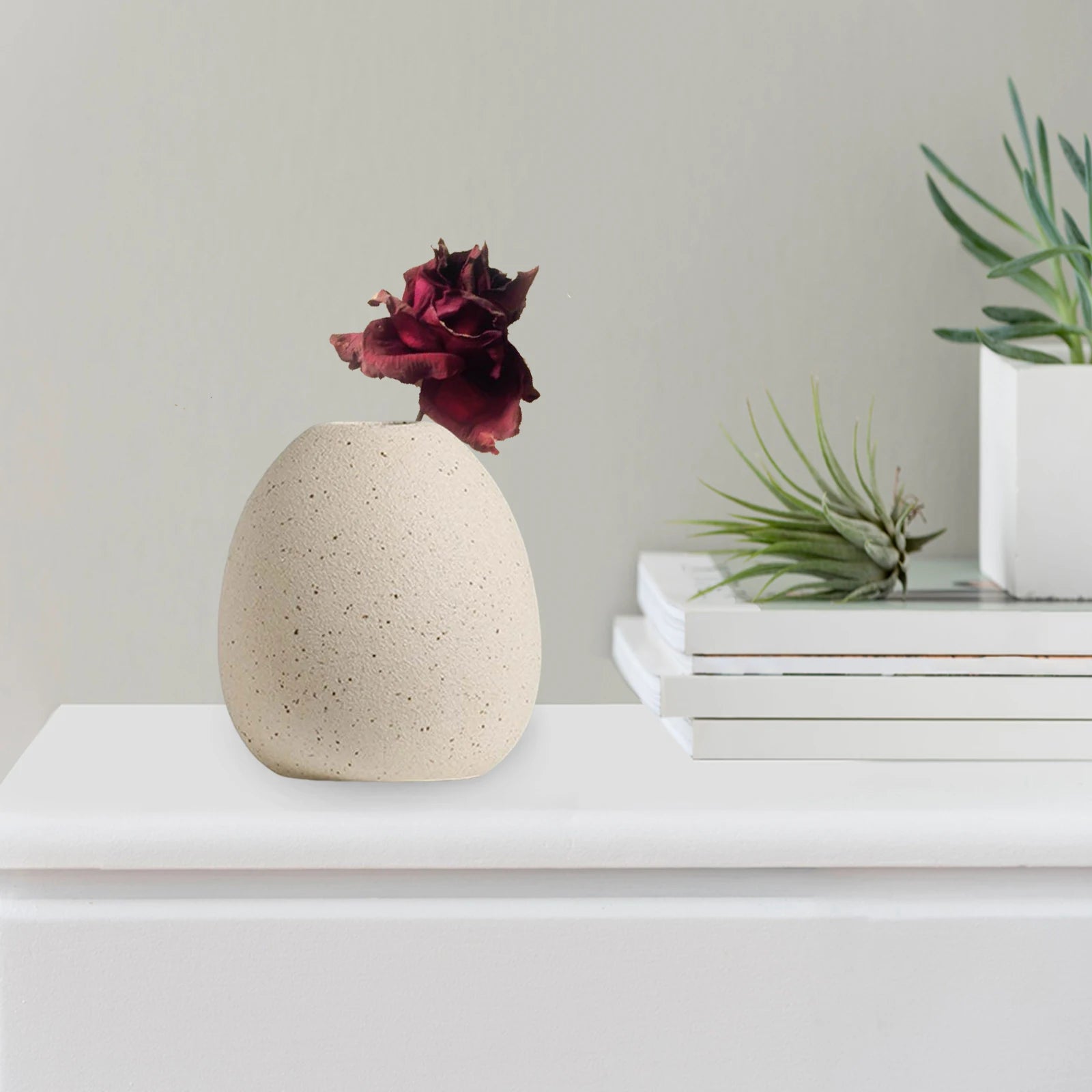 Decorative Boho Ceramic Vase for Home Styling
