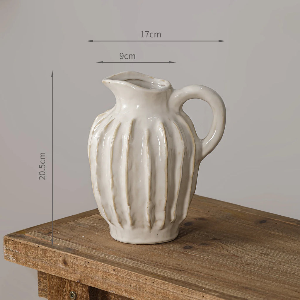 Decorative Wabi-Sabi Ceramic Vase – Handmade Rustic Pottery