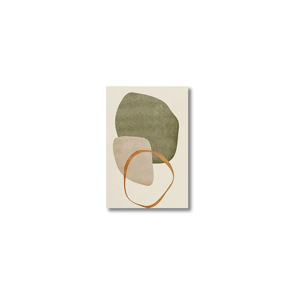 🌿🎨🤍 Boho Tropical Leaf Canvas Wall Art – Modern Abstract Print Set (Set of 3)
