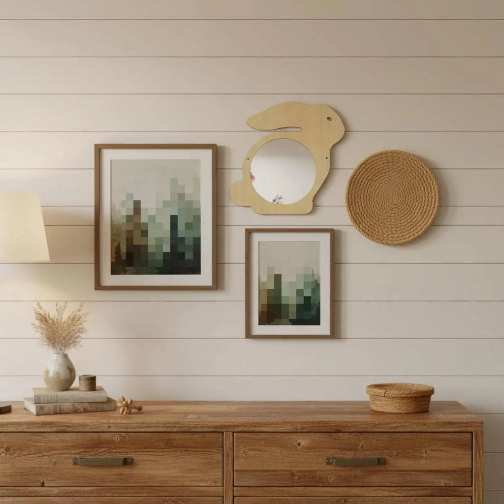 Nordic Acrylic Wall Mirror – Lightweight Shatterproof Decorative Mirror