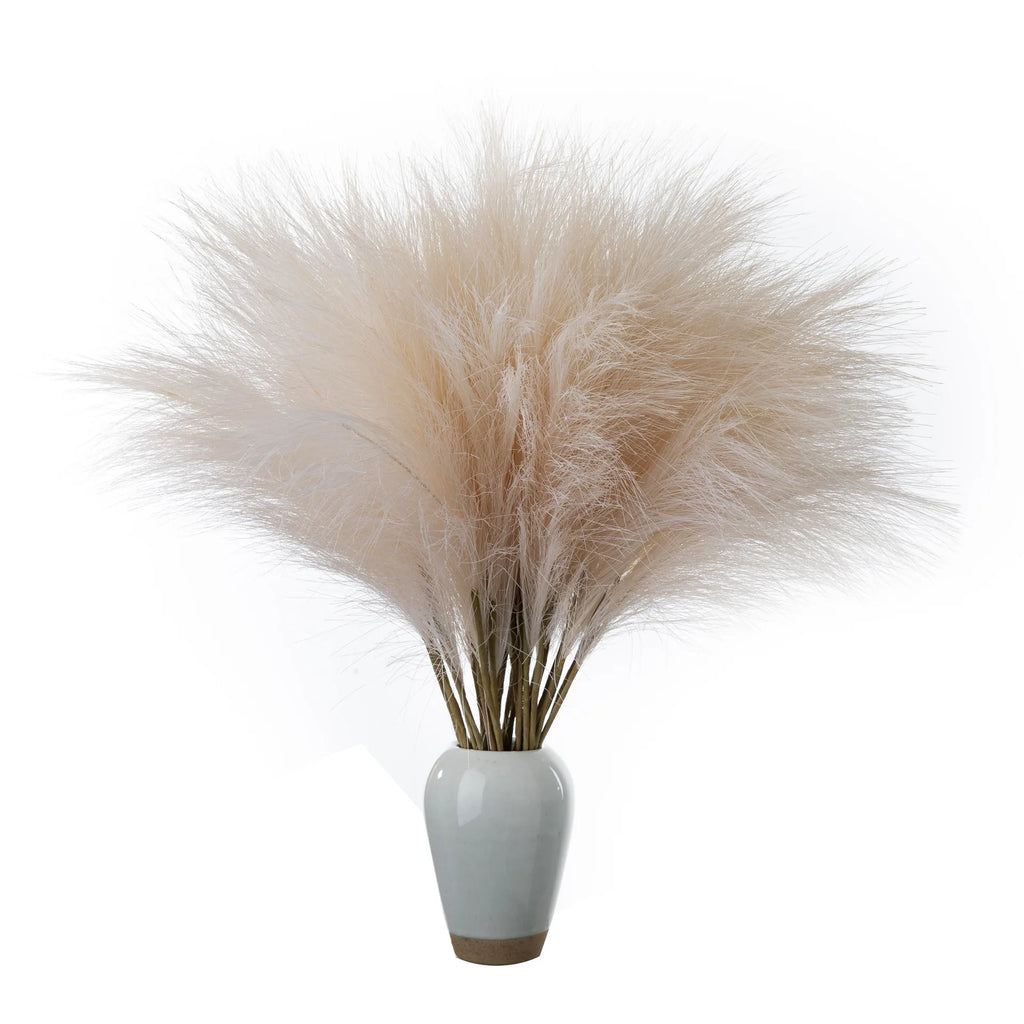 Faux Pampas Grass Bouquet – Boho Vase Filler & Farmhouse Home Décor