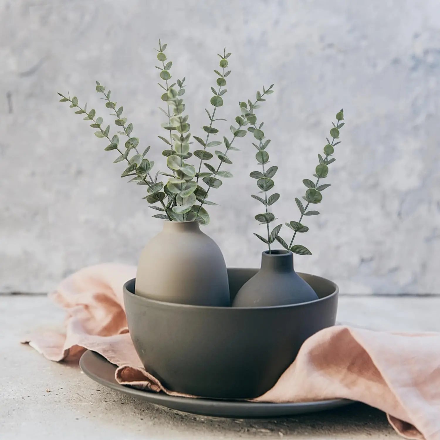 🤍 Boho Botanical Eucalyptus Collection – Faux Greenery for Home & Wedding Décor