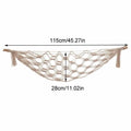 🌿🤍 Boho Macramé Toy Hammock – Hanging Stuffed Animal Storage Net