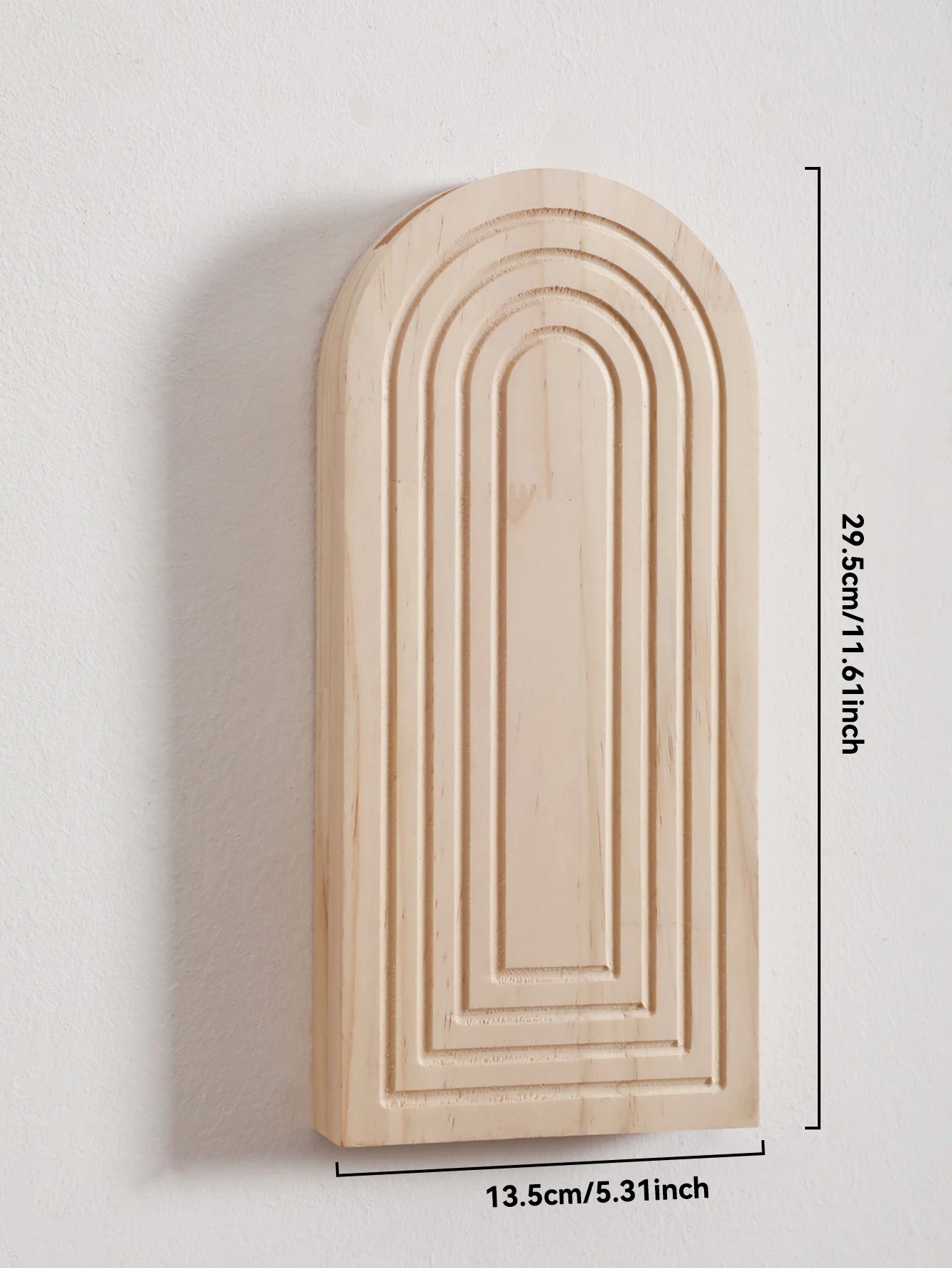 🌿🪵🤍 Boho Wooden Wall Vase – Arched Hanging Planter & Dried Floral Display