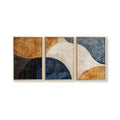 Japandi Nature Wall Art Set – 3-Piece Abstract Canvas Print Collection