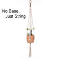 🌿🪴 Boho Macramé Plant Hanger – Handwoven Cotton Rope Hanging Planter
