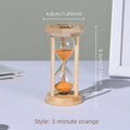 ⏳ Wooden Hourglass Sand Timer – Decorative Desktop Timepiece