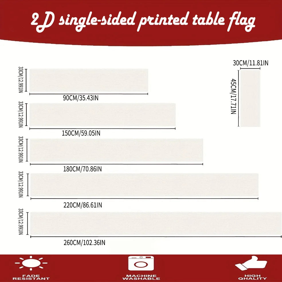 🌿🤍 Boho Eucalyptus Table Runner – Linen Botanical Dining Table Décor
