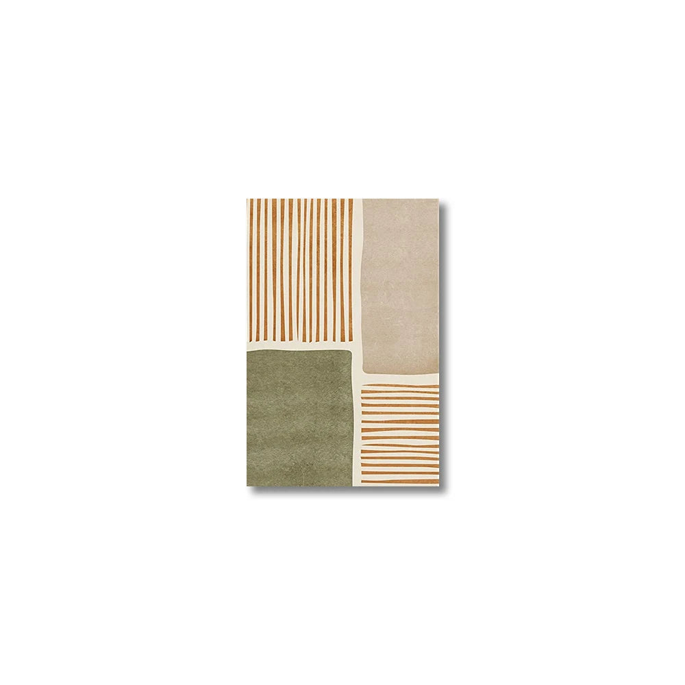 🌿🎨🤍 Boho Tropical Leaf Canvas Wall Art – Modern Abstract Print Set (Set of 3)