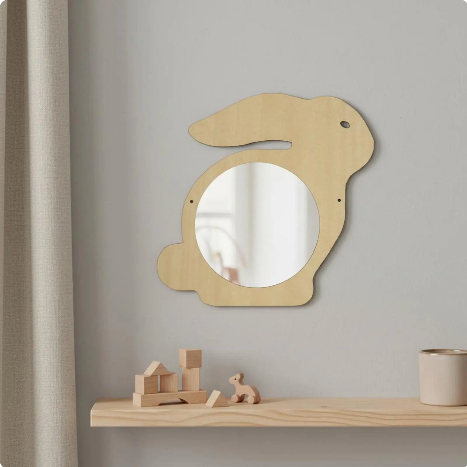 Nordic Acrylic Wall Mirror – Lightweight Shatterproof Decorative Mirror
