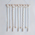 📸🌿🤍 Boho Tassel Photo Display – Macramé Wall Hanging with 20 Wooden Clips