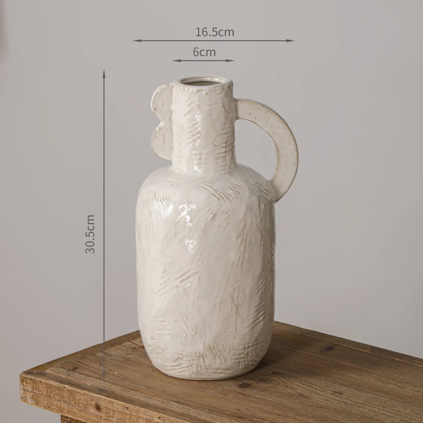 Decorative Wabi-Sabi Ceramic Vase – Handmade Rustic Pottery