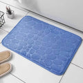 Cobblestone Memory Foam Bath Mat – Plush Velvet Non-Slip Floor Rug