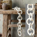 Decorative Ceramic Chain Link Accent – Modern Farmhouse & Boho Décor