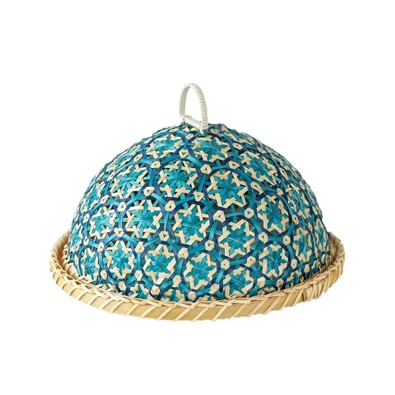 🌿🧺 Boho Rattan Fruit Basket with Lid – Handwoven Wicker Table Centerpiece