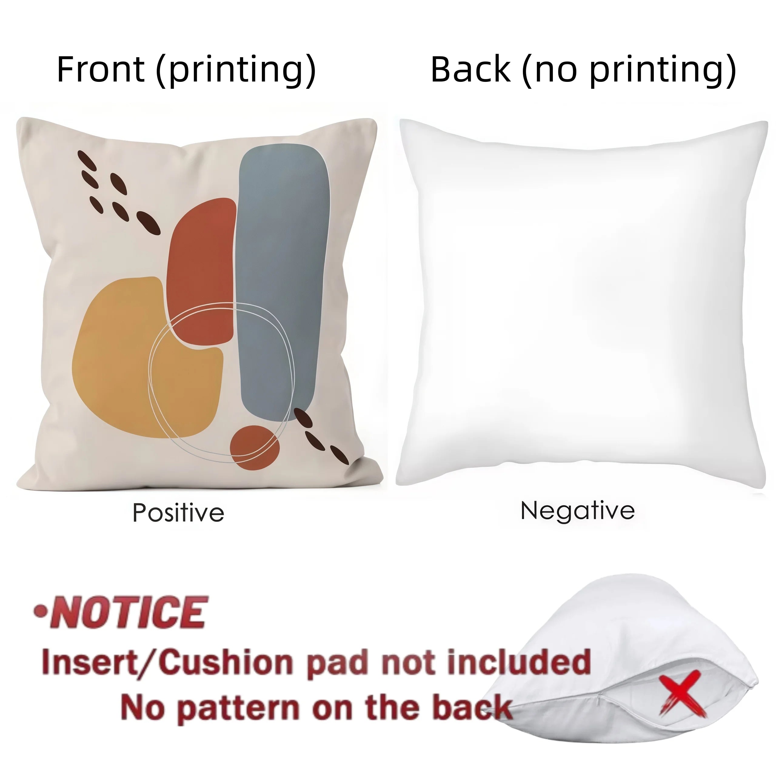 ☀️🌙🏔️ Boho Sun, Moon & Mountain Pillow Cover Set – Modern Abstract Throw Cushions (Set of 4)