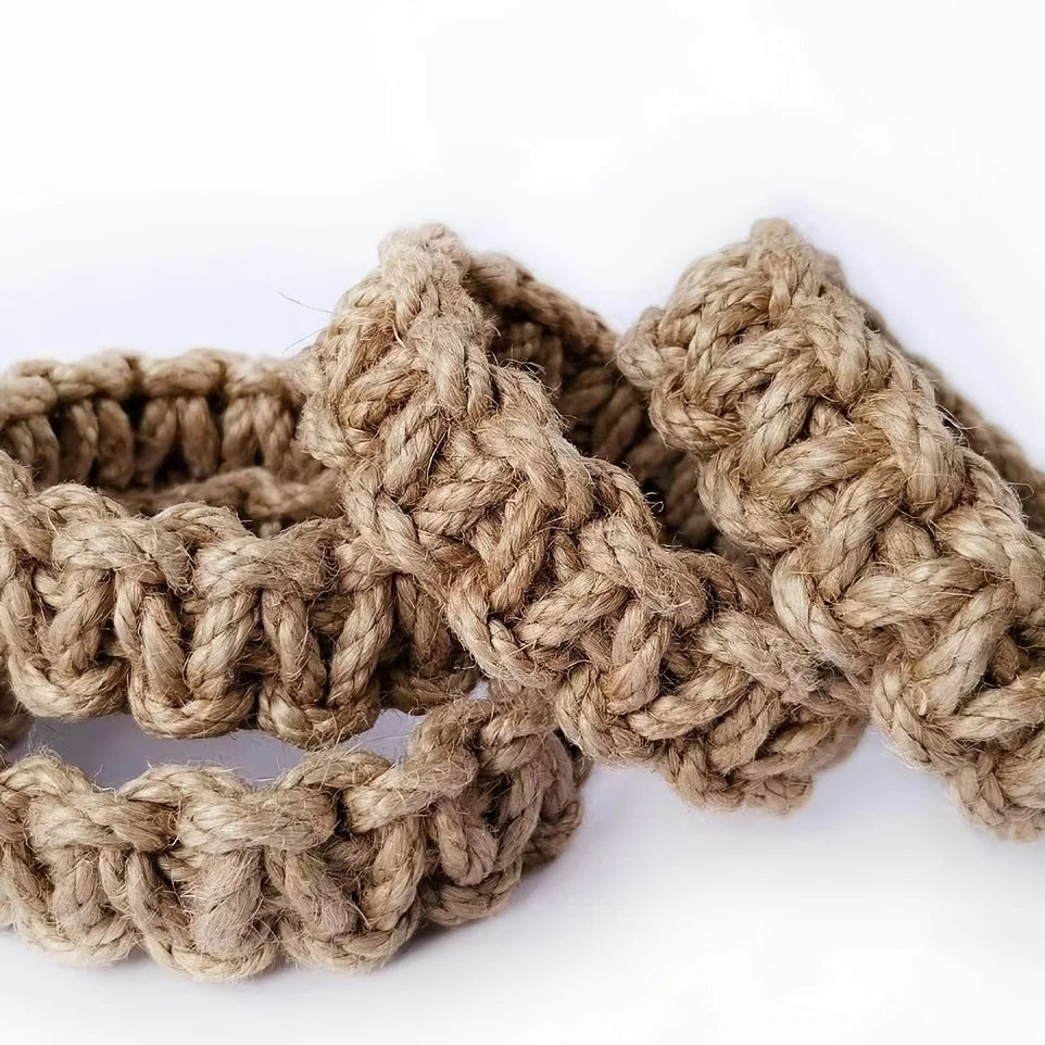 🌿🤍 Boho Rope Curtain Tiebacks – Handwoven Linen Curtain Holdbacks (Set of 8)