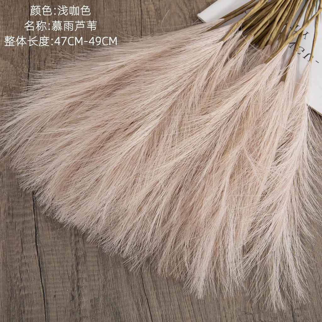 Faux Pampas Grass Bouquet – Boho Vase Filler & Farmhouse Home Décor