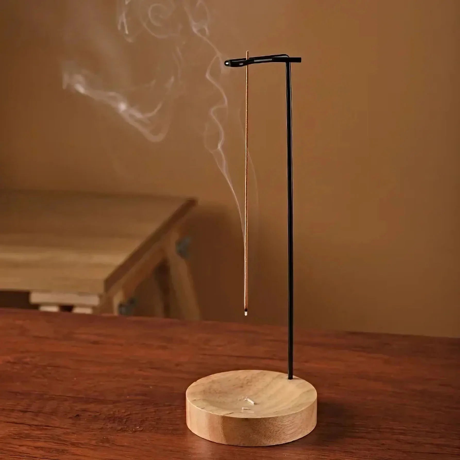 🌿 Wooden Incense Burner Tray – Zen Incense Stick Holder for Meditation & Home Décor