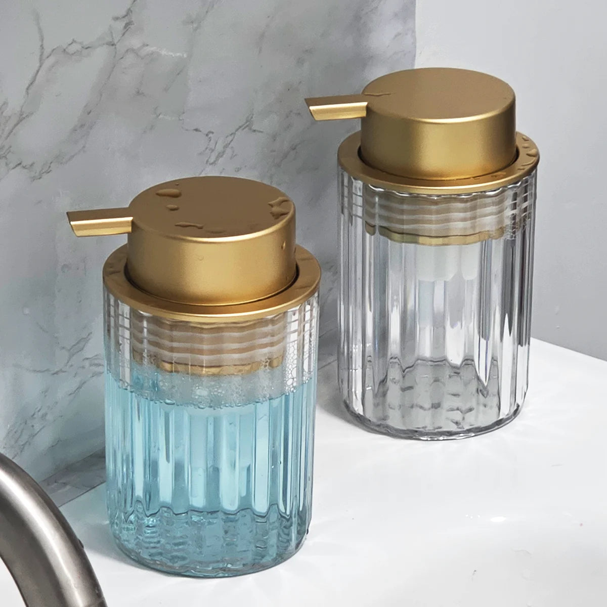 🧼🌿 Foaming Soap Dispenser Bottle – Modern Bathroom & Kitchen Countertop Décor