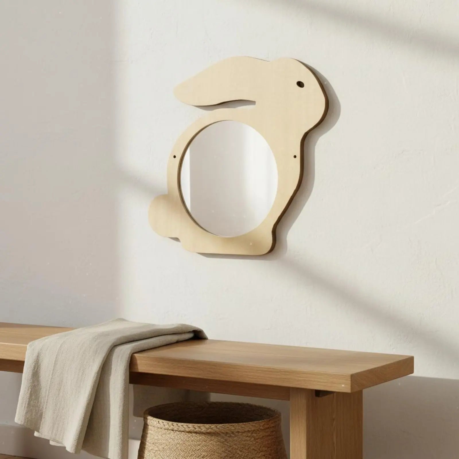 Nordic Acrylic Wall Mirror – Lightweight Shatterproof Decorative Mirror