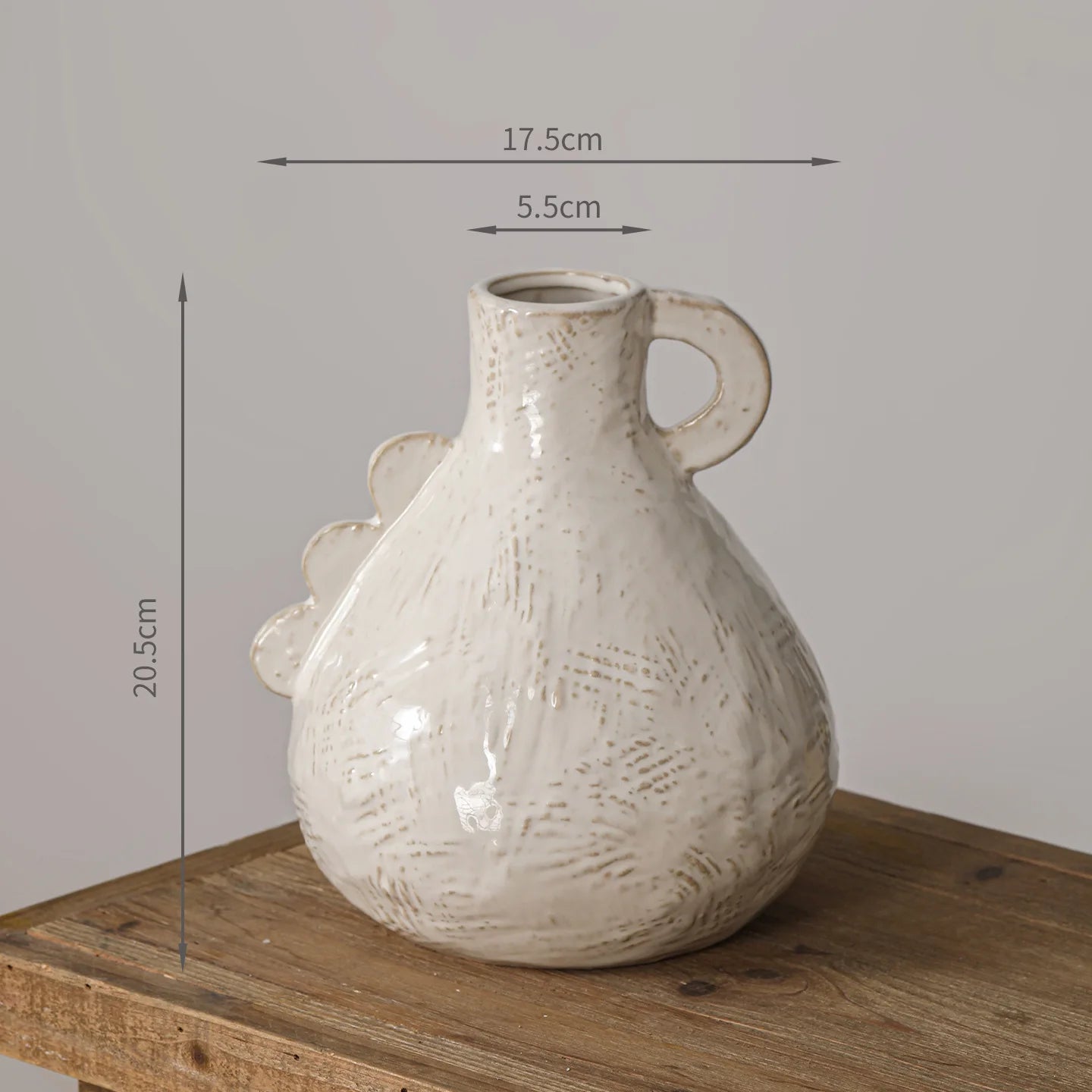Decorative Wabi-Sabi Ceramic Vase – Handmade Rustic Pottery