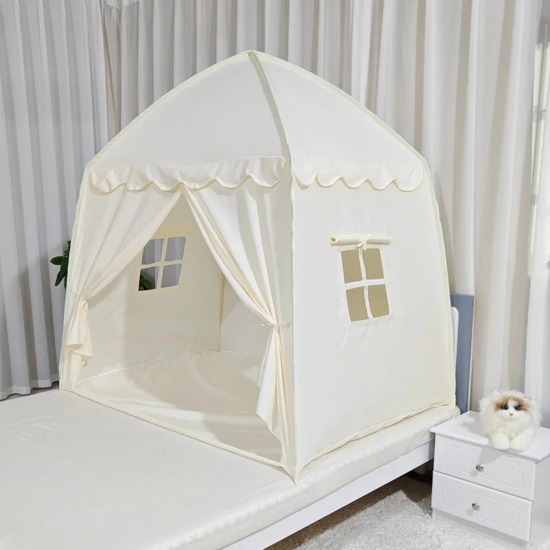 🏕️👑🌿 Boho Kids Play Tent – Princess Castle Indoor & Outdoor Hideaway