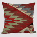 🌿🤍 Boho Kilim Pillow Cover – Vintage Geometric Throw Cushion