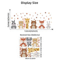 🦒🐻🤍 Boho Animal Wall Decals – Peel & Stick Nursery Animal Wall Art