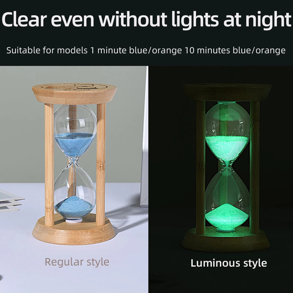 ⏳ Wooden Hourglass Sand Timer – Decorative Desktop Timepiece