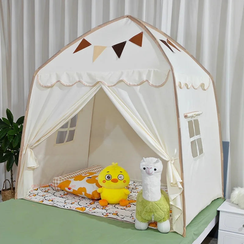 🏕️👑🌿 Boho Kids Play Tent – Princess Castle Indoor & Outdoor Hideaway