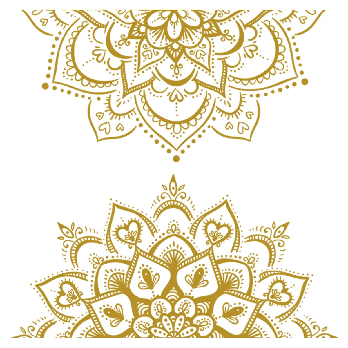🪷🌿 Boho Lotus Mandala Wall Decals – Peel & Stick Meditation Wall Art