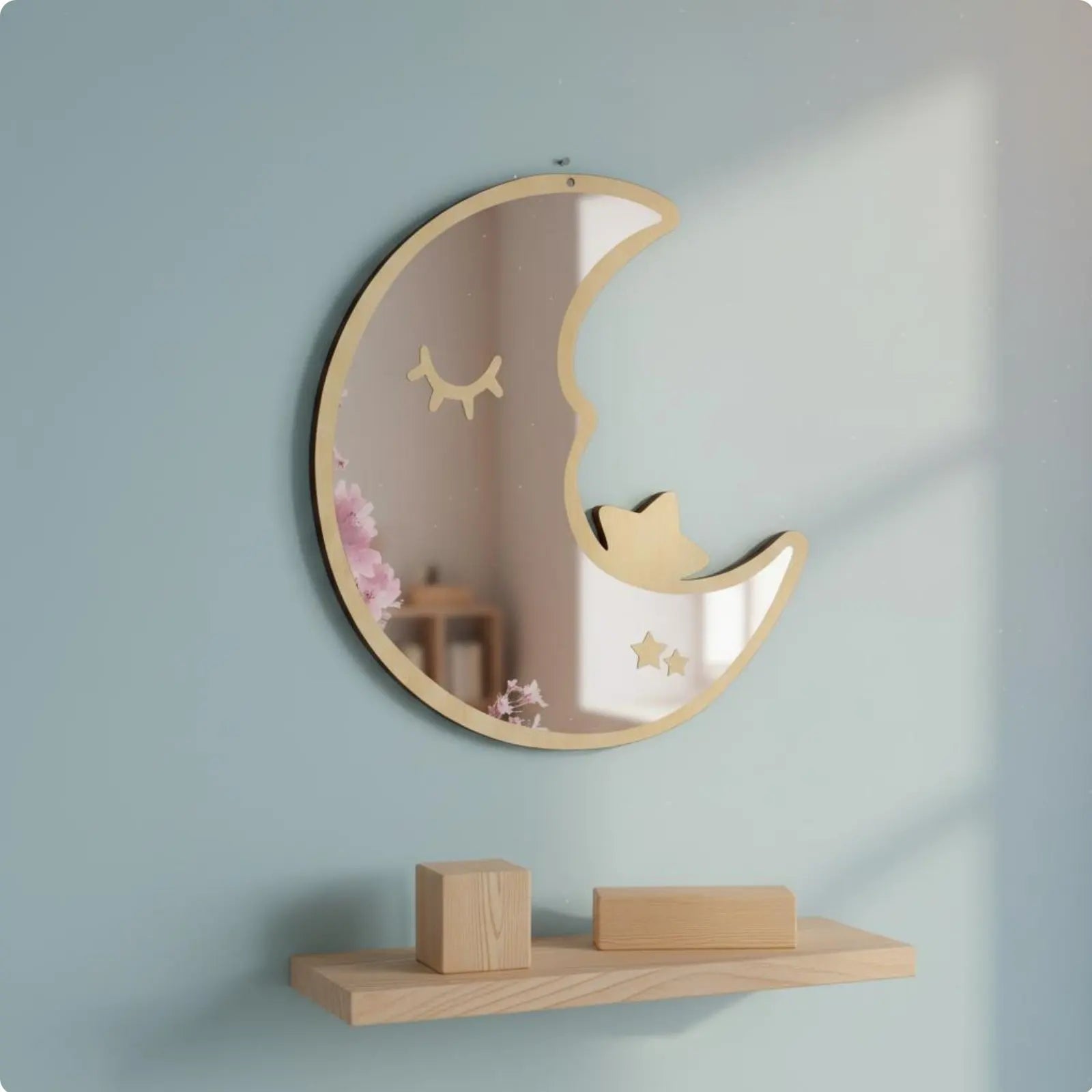 Nordic Acrylic Wall Mirror – Lightweight Shatterproof Decorative Mirror