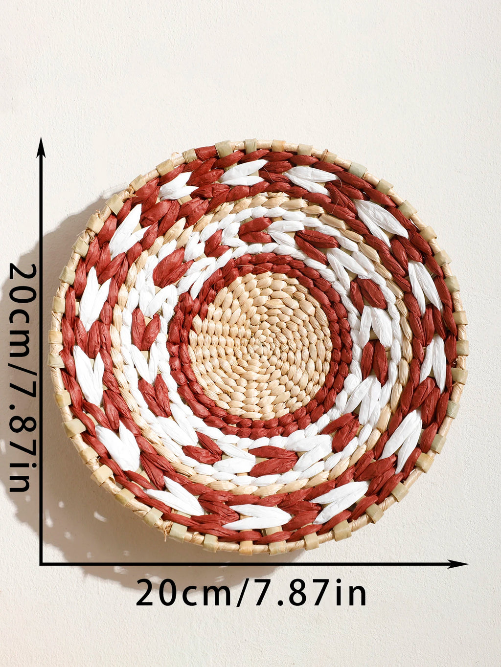 🌿🧺🤍 Boho Handwoven Seagrass Wall Basket – Natural Decorative Wall Art
