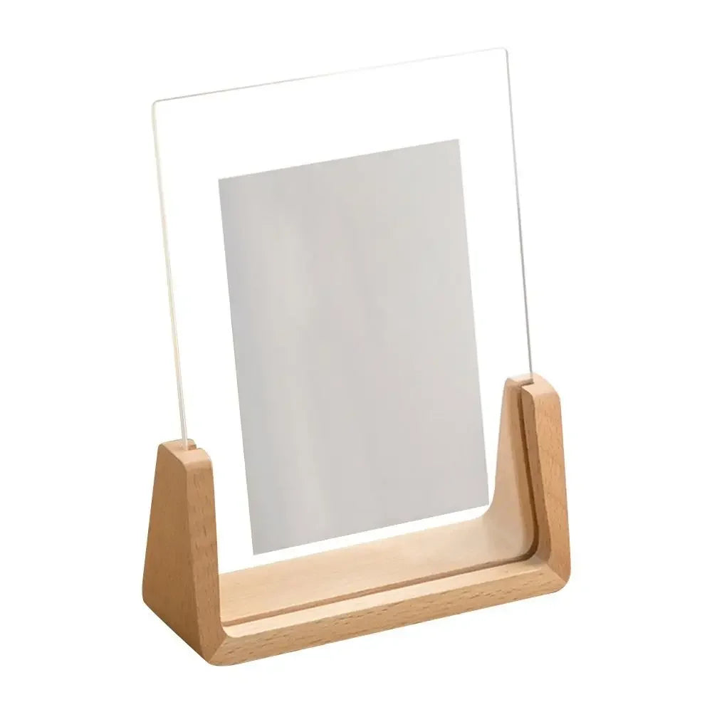 🖼️ Modern Wooden Acrylic Picture Frame – Walnut & Beech Desktop Photo Display