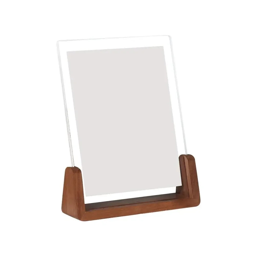 🖼️ Modern Wooden Acrylic Picture Frame – Walnut & Beech Desktop Photo Display