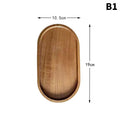 🌿 Artisan Wooden Serving Tray – Japanese-Inspired Snack & Dessert Board