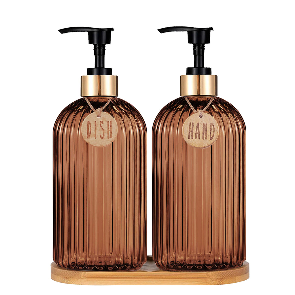🧴🌿 Refillable Soap Dispenser Bottle – Modern Kitchen Countertop Décor
