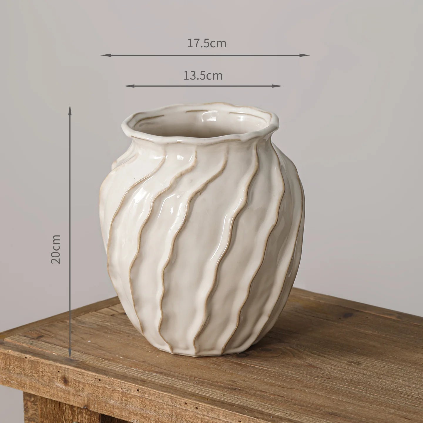 Decorative Wabi-Sabi Ceramic Vase – Handmade Rustic Pottery
